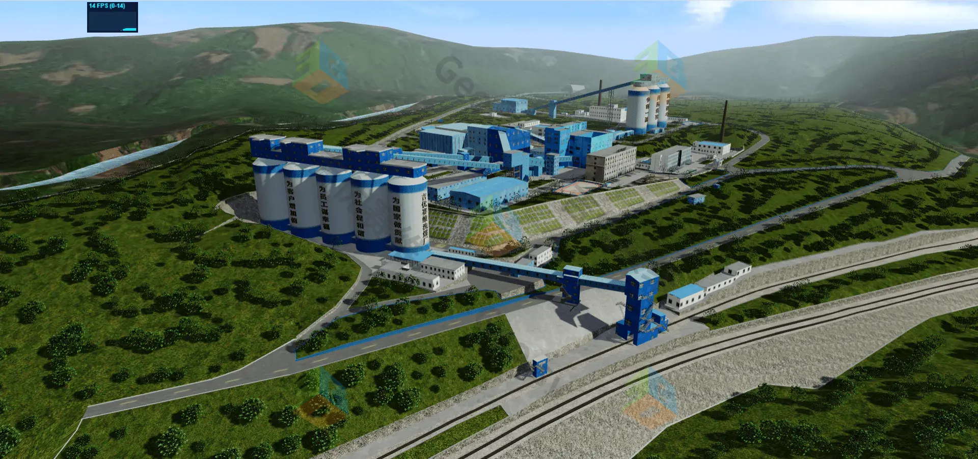 選煤廠數字孿生3D可視化系統